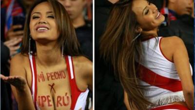 Ella es Nissu Cauti y es conocida como la 'novia' de la Selección de Perú que está participando en el Mundial de Rusia 2018. Hizo una osada promesa.