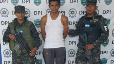 Pedro Antonio Ortiz Tábora (20) fue detenido por la Policía Militar en Santa Rosa de Copán.