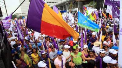 El cierre de campaña de Juan Carlos Varela fue el domingo en la Ciudad de Panamá.