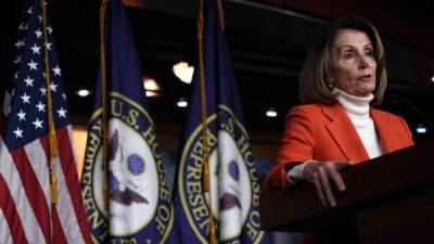 La líder de los demócratas en la Cámara Baja de Estados Unidos, la veterana Nancy Pelosi. Foto: AFP
