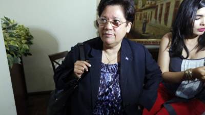 Vilma Morales, presidenta de la interventora del Instituto Hondureño de Seguridad Social.