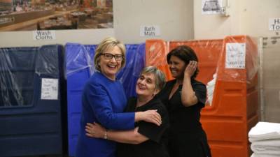 Hillary Clinton lucha para ganar la confianza de los electores de Nevada. Foto: AFP/Justin Sullivan