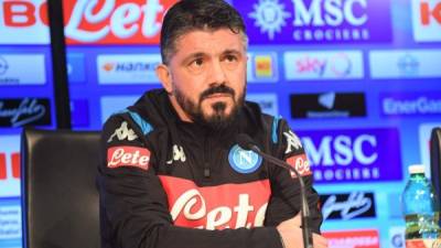 Genaro Gattuso ya ofreció su primera conferencia de prensa como entrenador del Napoli. Foto @SSCNapoli
