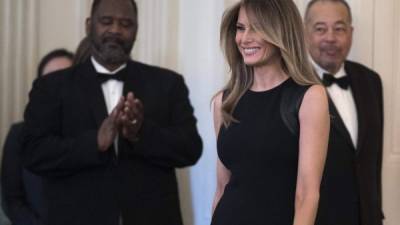 Melania Trump ofreció un almuerzo en la Casa Blanca con motivo del Día Internacional de la Mujer.