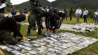 La droga fue confiscada en tres operaciones. AFP