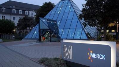 La sede central de la farmacéutica Merck KGaA, en Darmstadt, Alemania.