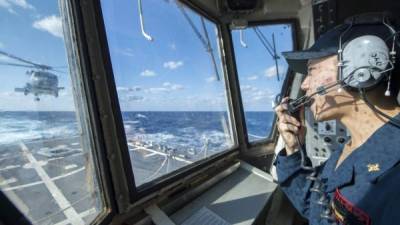 El destructor estadounidense USS McCampbell recorrió el mar de China provocando el rechazo de Pekín./AFP.