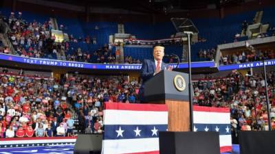 Trump sigue en su campaña por la reelección pese a los estragos causados por el coronavirus en EEUU./AFP.