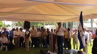 Presidente Hernández inaugura parque en la Fesitranh de San Pedro Sula