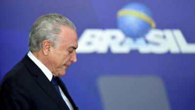 El expresidente brasileño Michel Temer. AFP/Archivo