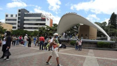 Un capitalino vende verduras en bolsa en la plaza central de Tegucigalpa, Honduras, donde las autoridades estiman un decrecimiento económico de entre el 7 y 8% para este año. FOTO: EFE.