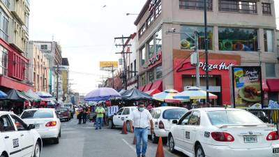 El lunes, martes y ayer, el centro de San Pedro Sula lució poco concurrido, al igual que en colonias como Cabañas.