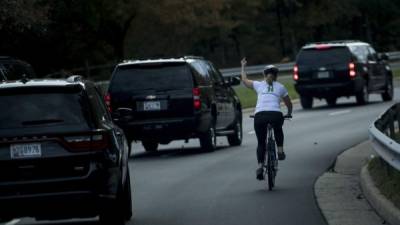 Juli Briskman de 52 años. Foto: AFP