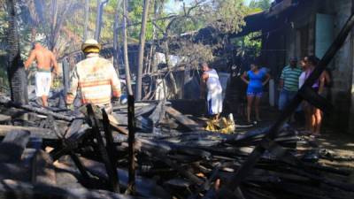 El incendio ocurrió en el barrio El Porvenir.