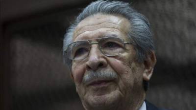 Exdictador guatemalteco José Efraín Ríos Montt. EFE.