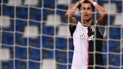 Cristiano Ronaldo es el goleador de la Juventus de Italia. Foto AFP.