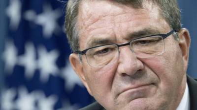 El secretario de defensa de EUA, Ashton Carter.