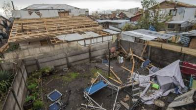 Las viviendas fueron afectadas por un inusual fenómeno natural en la ciudad de Los Ángeles.