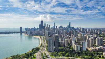 Vista panorámica de la ciudad de Chicago.