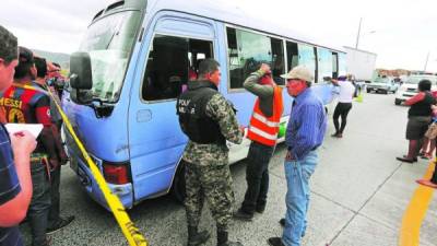 Durante el fin de semana se reportó la muerte violenta de tres operarios de buses en Tegucigalpa.