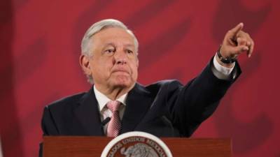 El presidente de México, Andrés Manuel López Obrador, participa este jueves durante una rueda de prensa matutina en el Palacio Nacional, de Ciudad de México (México). EFE/ Jorge Núñez