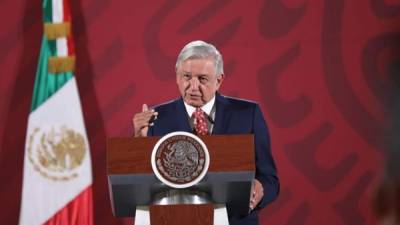 El presidente Andres Manuel López Obrador el viernes 14 de febrero de 2020 durante su rueda de prensa matutina en Ciudad de México, México. EFE/Sáshenka Gutiérrez/Archivo