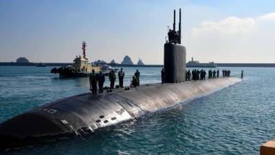 El submarino USS Springfield. de 6.000 toneladas y propulsión nuclear, está desplazado desde el pasado día 23 en la base portuaria surcoreana de Busan, según anunció la Marina de Estados Unidos, en un momento de escalada de tensiones en la península de Corea.
