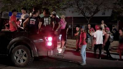 Más de 200 migrantes salieron en caravana desde San Pedro Sula el pasado martes.