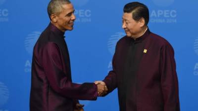 El presidente Obama dejó claro en China que Estados Unidos mantiene el liderazgo mundial gracias a su fortalecida economía.