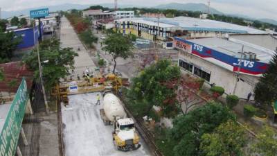 Los trabajos de pavimentación en la Júnior están avanzados en un 90%.