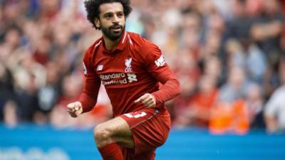 Mohamed Salah es el mejor jugador del Liverpool. FOTO EFE.