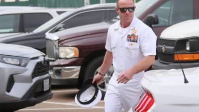 Edward Gallagher es el militar de élite que provocó la intervención de Trump como comandante en jefe de las Fuerzas Armadas de EEUU en la Marina estadounidense./AFP.