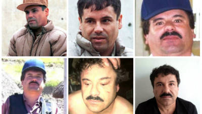 Las diferentes caras de 'El Chapo' Guzmán.