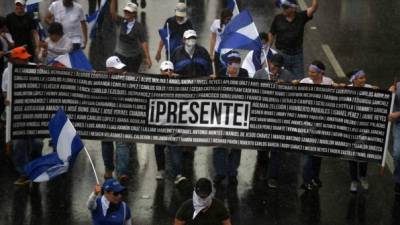 En medio del paro, Ortega tiene previsto encabezar la tarde de este viernes el histórico 'repliegue'. AFP