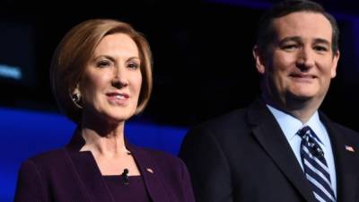 Fiorina fue la elegida por Cruz para convertirse en la vicepresidenta en caso de que gane las generales de noviembre.