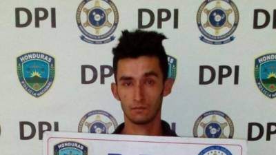 El detenido, Kelvin López Franco (24) alias 'El Muñeco'.