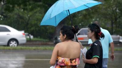 Las lluvias continuarán este martes en San Pedro Sula.