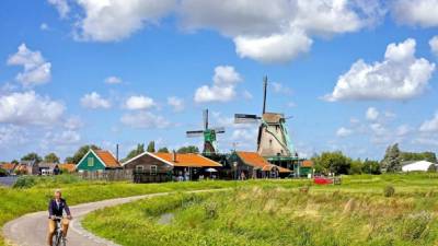 De molinos y prados. Con esta excursión, que comienza en Bunnik (al sur de Ámsterdam), se conoce la campiña holandesa y sus antiguos molinos.