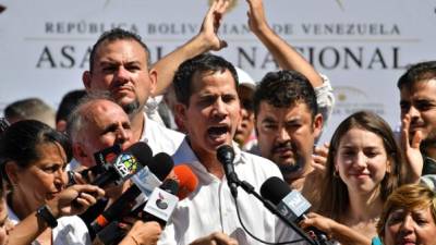 El presidente de la Asamblea Nacional de Venezuela, Juan Guaidó. Foto: AFP