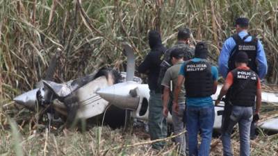 Una supuesta narcoavioneta quemada fue encontrada la semana anterior en una cañera de la aldea Los Caraos en Choloma, Cortés.