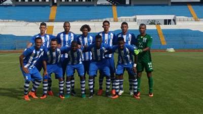 Este fue el equipo titular de Honduras contra Belice. Foto Fenafuth.