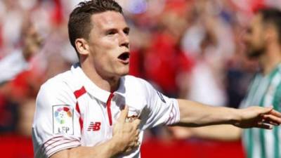 Kevin Gameiro abrió el marcador en el derbi. Foto Liga de España.