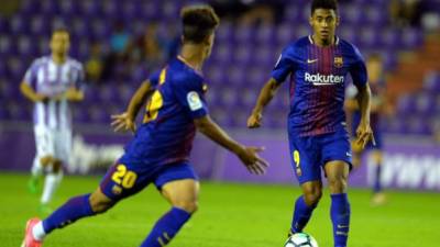 Antony 'Choco' Lozano ha jugado de titular con el Barcelona B ante Valladolid. Foto www.laliga.es