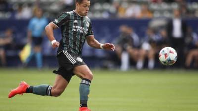 Javier Hernández es el delantero del momento en el inicio de la MLS. Foto AFP.