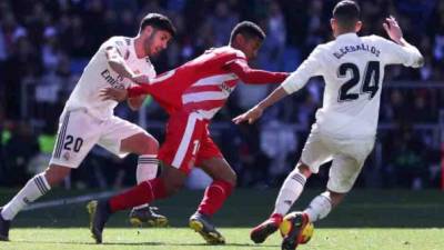 Antony Lozano fue un dolor de cabeza para el Real Madrid en la segunda parte. Foto Diari de Girona.