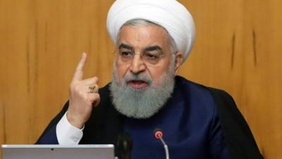 El presidente iraní, Rohaní, asegura que es el momento de resistir ante EEUU y no de negociar./AFP.