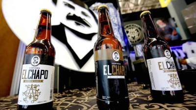 La cerveza con la marca del Chapo Guzmán se comenzará a vender este año en México./AFP.