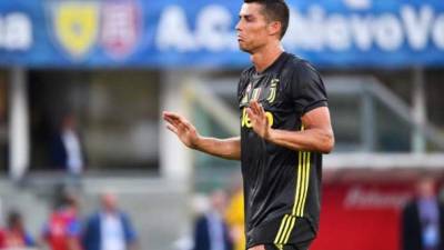 Cristiano Ronaldo no pudo marcar en su debut con la Juventus en la Serie A. FOTO AFP-Alberto PIZZOLI