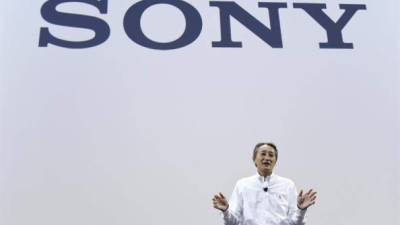 El presidente ejecutivo de Sony, Kazuo Hirai durante la presentación de los productos de su empresa.