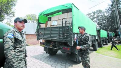 Para la distribución colaboraron elementos de las Fuerzas Armadas.